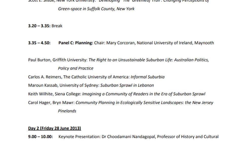 Conference Paper: Suburban Sprawl in Lebanon – Hofstra University